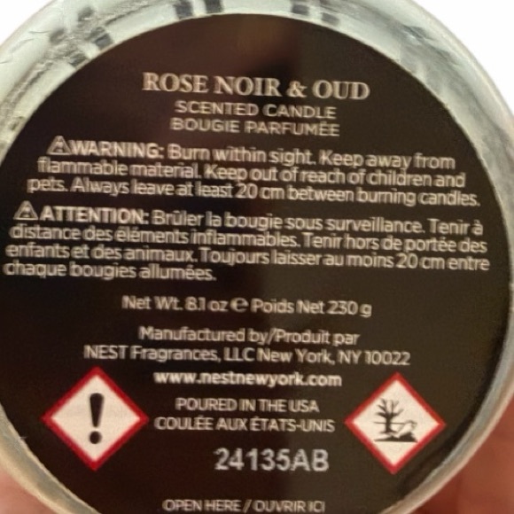 Nest Bougie Parfumee Rose Noir & Oud Scented Candle - NIB 8.1 OZ - Picture 9 of 9